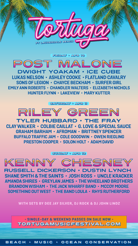 TMF 26 daily lineup IG tortuga music festival